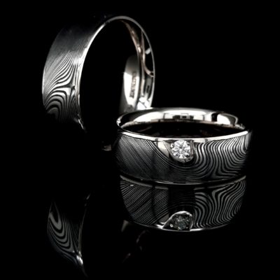 Trauringe-Damaszenerstahl-Weissgold-400x400