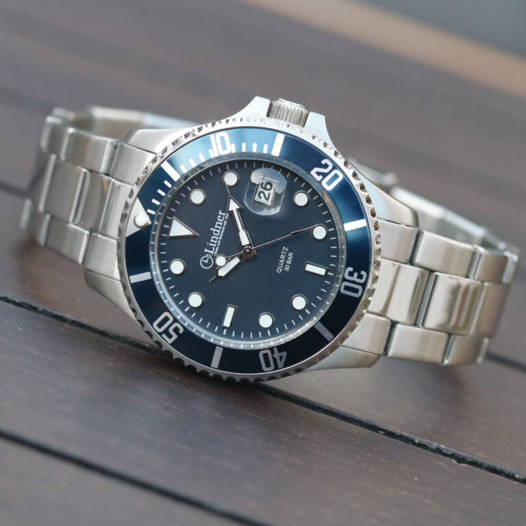 Lindner-Uhren-Diver-Blau