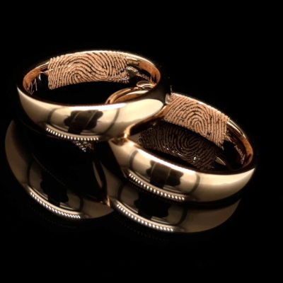 Trauringgravur-Fingerprint-Gelbgold