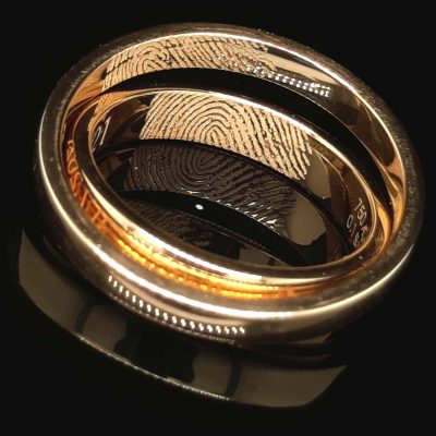 Trauringgravur-Fingerprint-Gelbgold